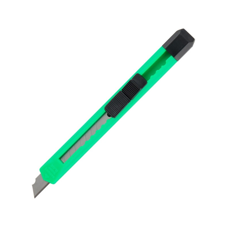 Ніж канцелярський 9 мм. Delta D6525, зелений, фото 1