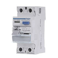 ПЗВ HAGER двополюсне 2P, 63A, 300 mA, тип A, CFA263D, Хагер диференціальне реле, пристрій захисного відклеювання