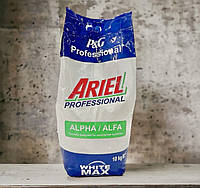 Бесфосфатный стиральный порошок Ariel Professional Alpha White 10 кг