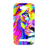 Чехол с рисунком Printed Plastic для Alcatel OneTouch 7041 7040 POP C7 Лев (hub_eDLn55461) BB, код: 1557354