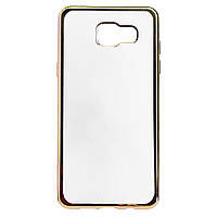 Чехол Silicone Frame прозрачный Samsung A510 Galaxy A5 2016 Gold BB, код: 8115911