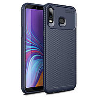 Чехол Carbon Case Samsung Galaxy A6s Синий (hub_IQjT57668) BB, код: 1374215