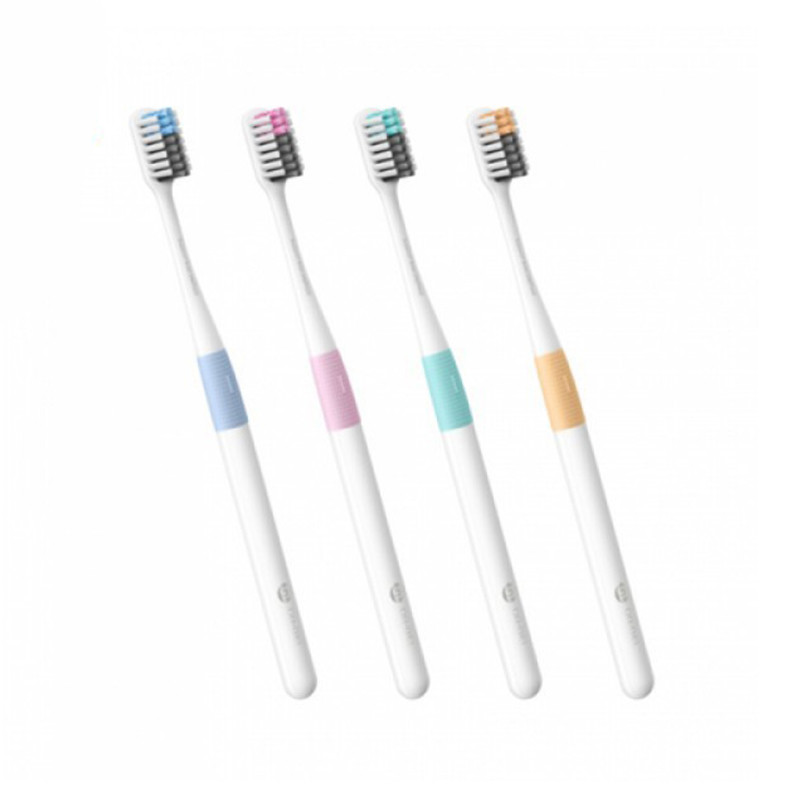 Набор зубных щеток Dr.Bei Bass Toothbrush Classic (4 штуки) комплект с футляром
