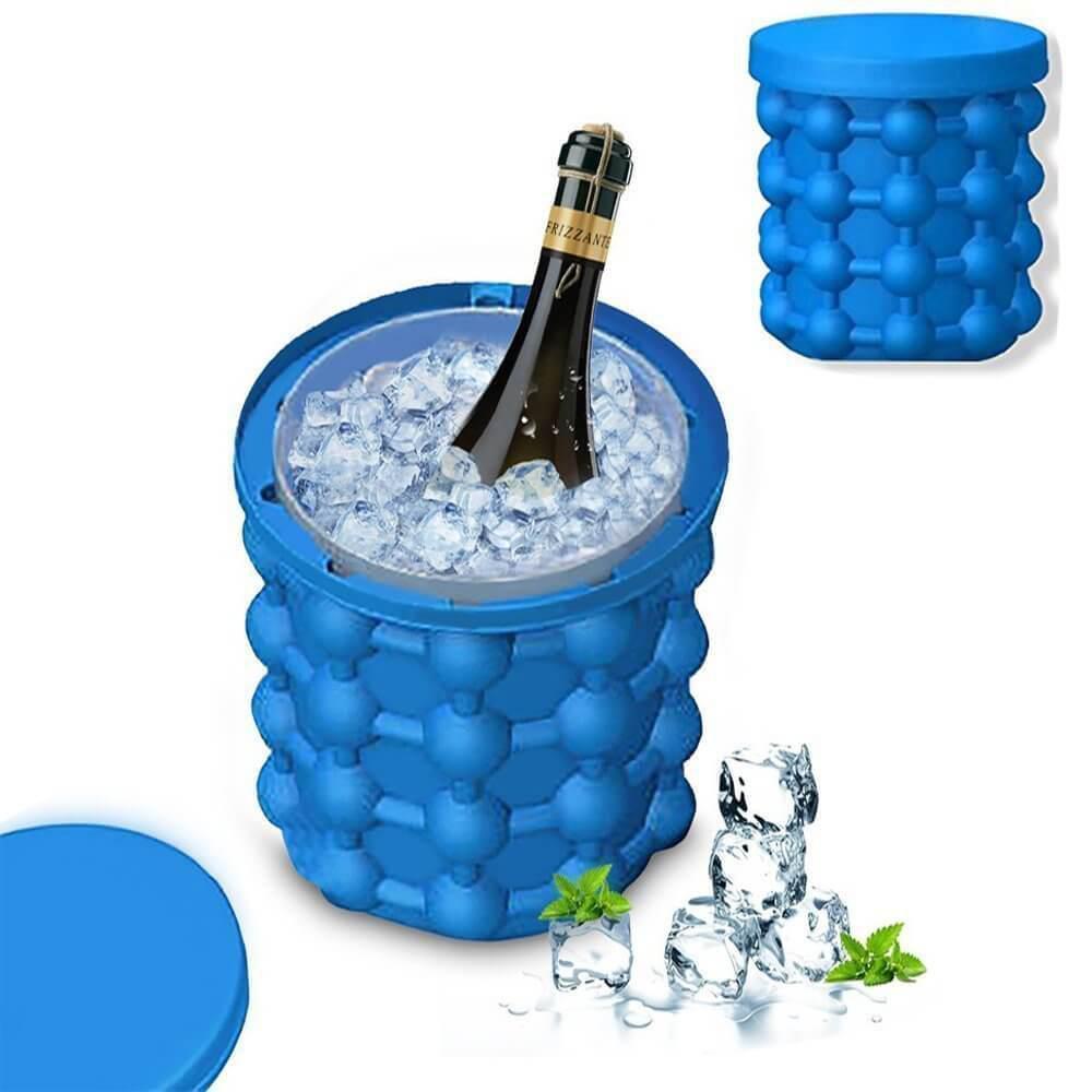 Силіконове відро — форма для льоду льодяниця для охолодження напоїв Ice Genie