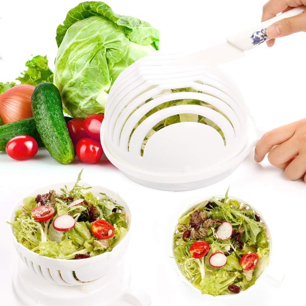 Салатниця — овочерізка Salad Cutter Bowl для швидкого шаткування овочів і салатів