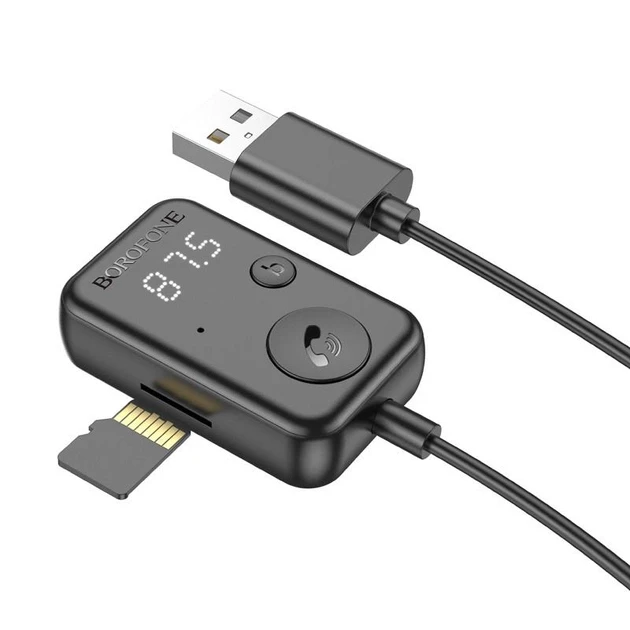 FM-модулятор трансмітер Bluetooth Borofone BC49 June, фото 1