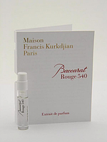 Духи Maison Francis Kurkdjian Baccarat Rouge 540 для мужчин и женщин - parfum 2 ml vial