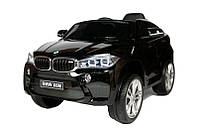 Електромобіль дитячий Kidsauto BMW X6 M чорний JJ2199 2*6V7AH 2X35W з радіокеруванням 2,4G, з функцією MP3,