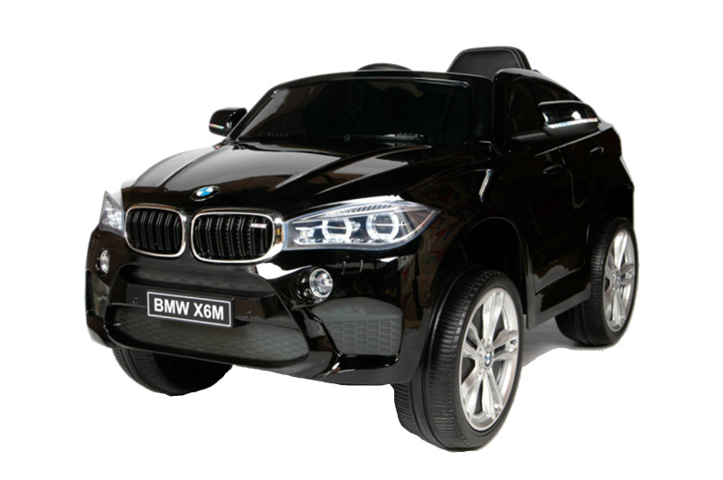 Електромобіль дитячий Kidsauto BMW X6 M чорний JJ2199 2*6V7AH 2X35W з радіокеруванням 2,4G, з функцією MP3,