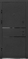 Вхідні двері П-3К-187 Q Антрацит/Білий мат + Алюкобонд