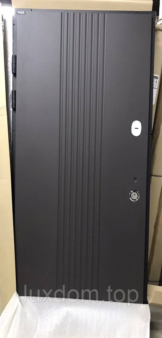 BУЛИЦА/Элегант RAL 8019 Лайн2+біла шагрєнь, фото 1