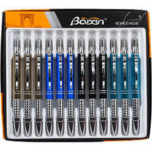 Ручка подарункова "BAIXIN" 2004 кулькова синя MZOPT