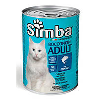 Консерва для кошек Simba, куски с тунцом 415 г