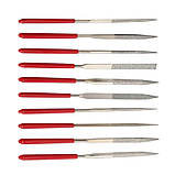 Набір алмазних напилок надфілів для ювелірних виробів, металу, дерева, кераміки, скла, каменю, 10 шт., фото 3