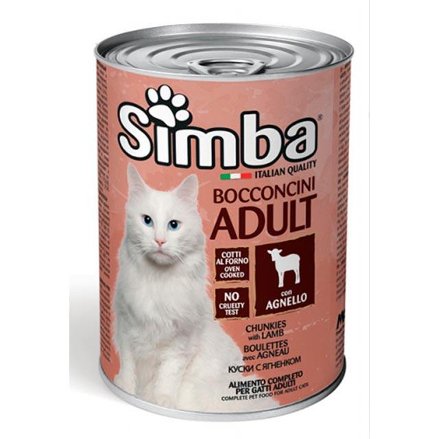 Консерва для кішок Simba, шматки з ягням 415 г