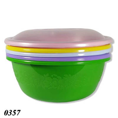 Миска пластикова з кришкою Ягідка 9 л