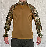 Тактическая рубашка мультикам военная боевая рубашка летняя Ubacs multicam убакс всу кофта камуфляжная YYY