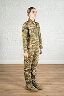 Военный костюм рипстоп пиксель женский штурмовой тактическая форма rip-stop мм14 статутная пиксельная лето YYY