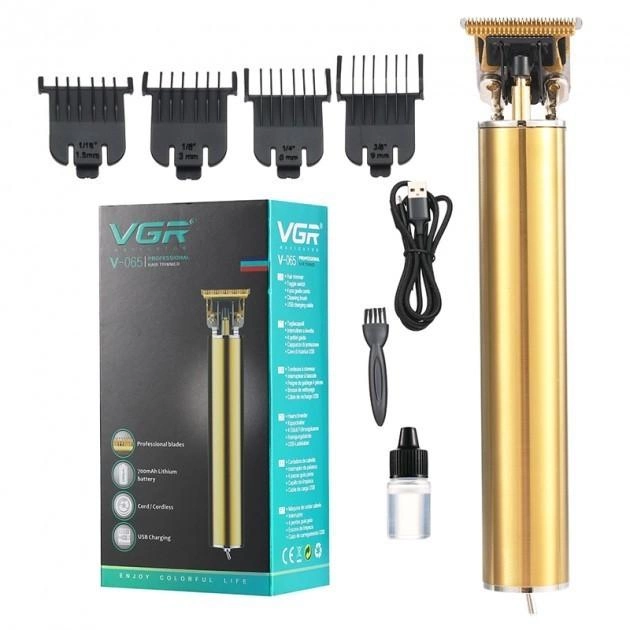 Машинка для стриження тример універсальний VGR V-065 Gold/Золотий