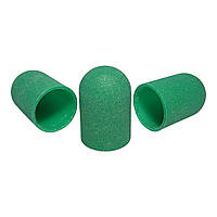 Ковпачки для педикюру Lilly Beaute, діаметр 16 мм, 180 гріт зелені