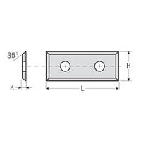 Змінні ножі з 4х сторонній заточуванням 29,5×19×1,5 CMT Італія