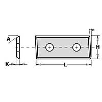 Змінні ножі з 4х сторонній заточуванням 28,3×12×1,5 CMT Італія