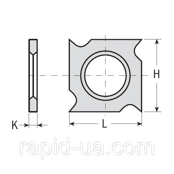 Сменные ножи с 4х сторонней заточкой 18×18×2,45 CMT Италия - фото 1 - id-p390851384