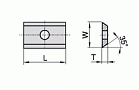 Сменные ножи с 2х сторонней заточкой 20×12×1,5 Ceratizit Люксембург