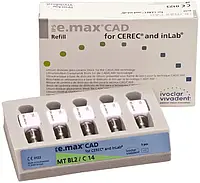 IPS e.max CAD С14/5 Блоки CEREC/inLab LT/MT/HT (A1-D4) для техніки CAD