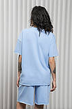 Костюм для вагітних та годування футболка + шорти MIKAELA ST-24.012 блакитний, фото 8