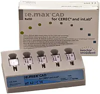 IPS e.max CAD С14/5 Блоки CEREC/inLab LT/MT/HT (A1-D4) для техніки CAD