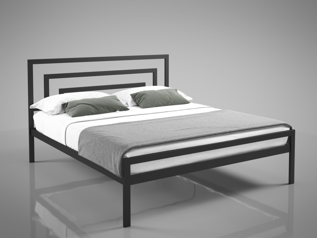 Кровать "Вереск" в стиле лофт с бесплатной доставкой по Украине - фото 1 - id-p2131001688