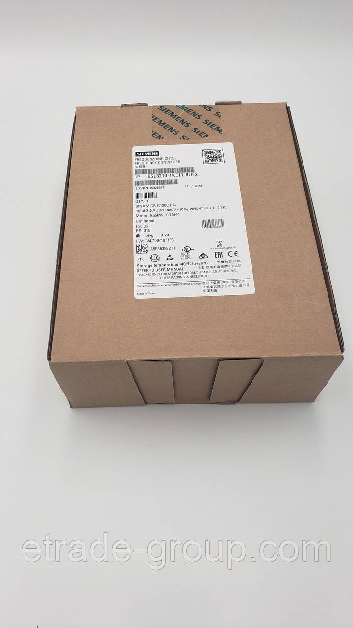 Перетворювач частоти Siemens 6SL3210-1KE11-8UF2  SINAMICS, фото 1