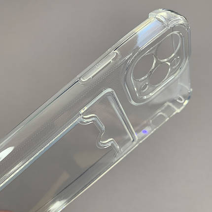 Чохол для Apple iPhone 11 Pro чохол з кишенею для карт на телефон айфон 11 про прозорий p4b, фото 2