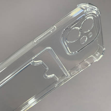 Чохол для Apple iPhone 12 чохол з кишенею для карт на телефон айфон 12 прозорий p4b, фото 2