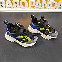 Дитячі кросівки для хлопчика / дівчинки Taomifei A8011 розмір 28 чорні
