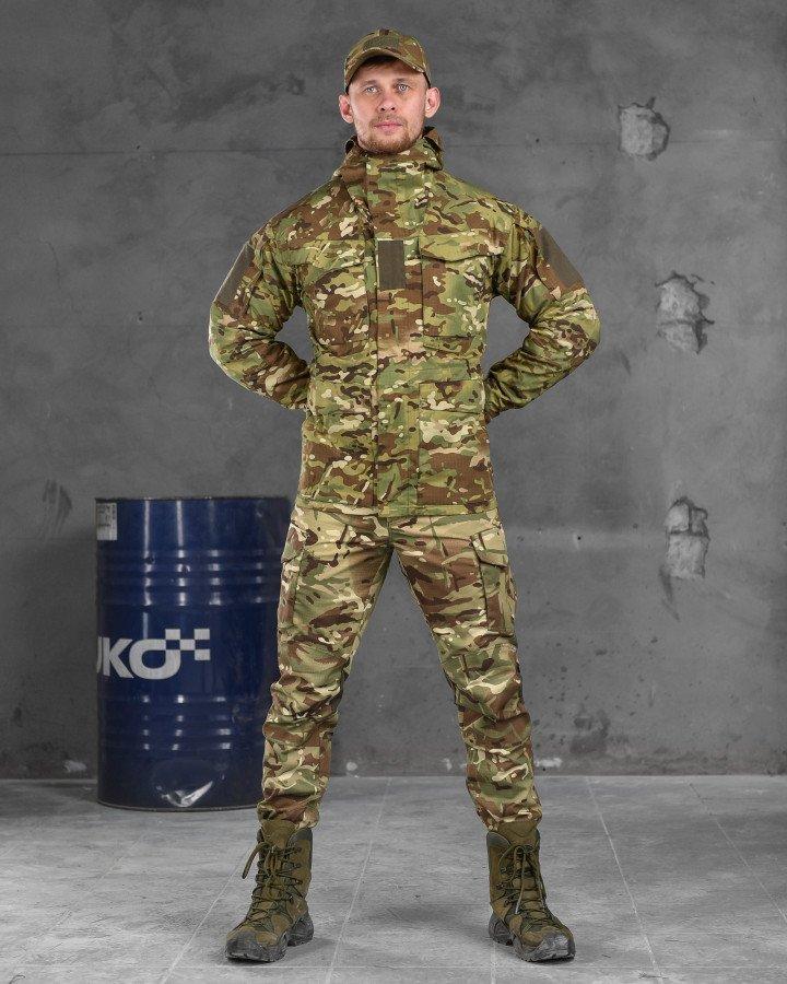Армійський костюм multicam одяг для військових, Чоловіча форма мультикам тактичний комплект 4в1 Ріп стоп