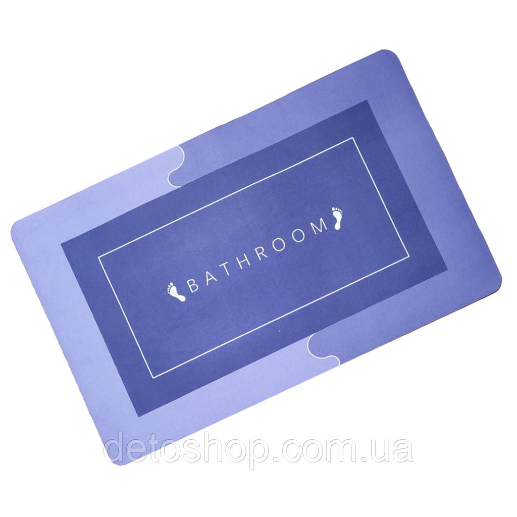 Килимок суперпоглинаючий у ванну 40x60 см прямокутний Stenson R30937 Фіолетовий