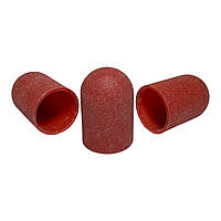 Колпачки для педикюра Lilly Beaute, диаметр 16 мм, 180 грит красные
