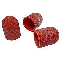 Колпачки для педикюра Lilly Beaute, диаметр 13 мм, 120 грит красные