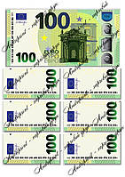 Съедобная картинка "Деньги" евро сахарная и вафельная картинка а4