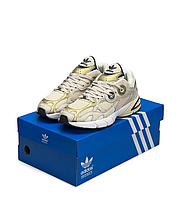 Женские кроссовки Adidas Astir Gold Beige Адидас Астир бежевые спортивные сетка весна лето