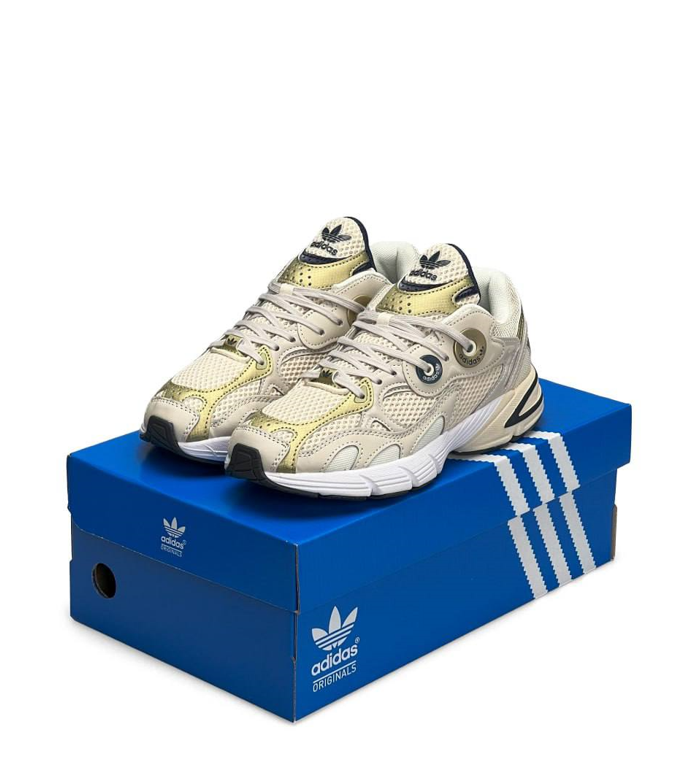 Жіночі кросівки Adidas Astir Gold Beige Взуття Адідас Астир бежеві спортивні сітка весна літо