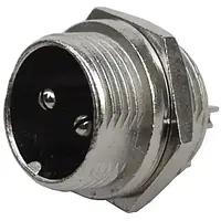 Разъём MIC 332, "штекер", монтажный, 2pin, Ø16мм