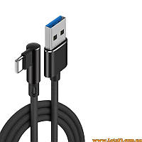 USB шнур для зарядки айфона дата кабель швидкої зарядки Iphone Lightning кабель юсб usb перехідник подовжувач 90 градусів usb