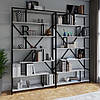 Книжковий лофтовий стелаж на 6 полиць з ДСП, фото 6