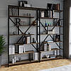 Книжковий лофтовий стелаж на 6 полиць з ДСП, фото 4