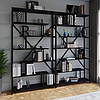 Книжковий лофтовий стелаж на 6 полиць з ДСП, фото 5