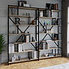 Книжковий лофтовий стелаж на 6 полиць з ДСП, фото 7