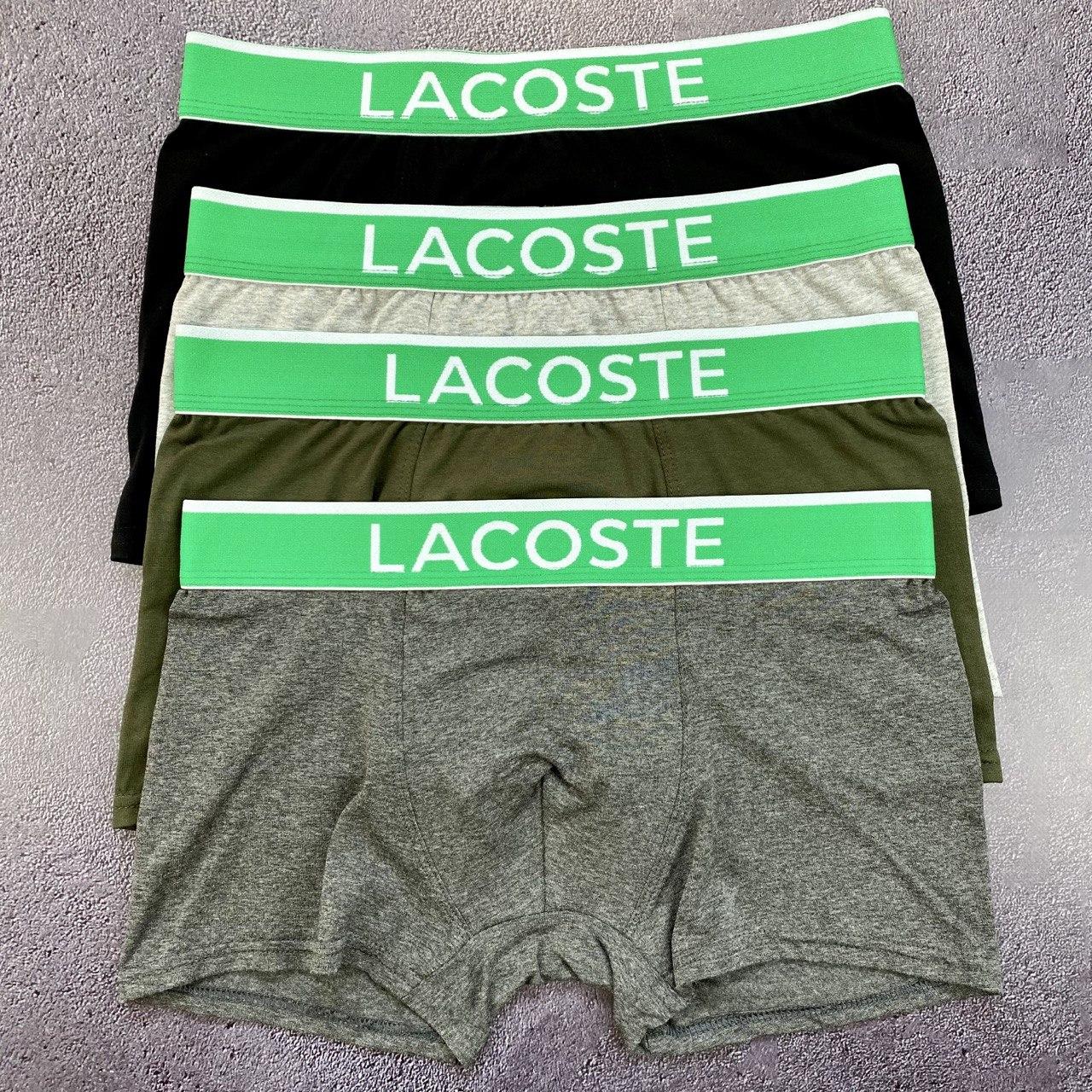 Труси Lacoste. Чоловічі труси. Набір чоловічих трусів 4 штуки